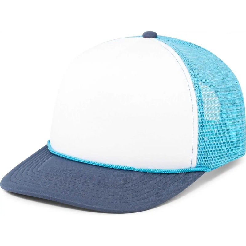 Pacific Headwear P782 Foamie Fresh Trucker Cap – White Bright Blue Navy
