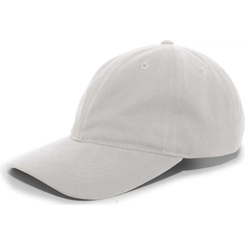 Pacific Headwear 201C Brushed Cotton Twill Buckle Strap Adjustable Cap – Silver