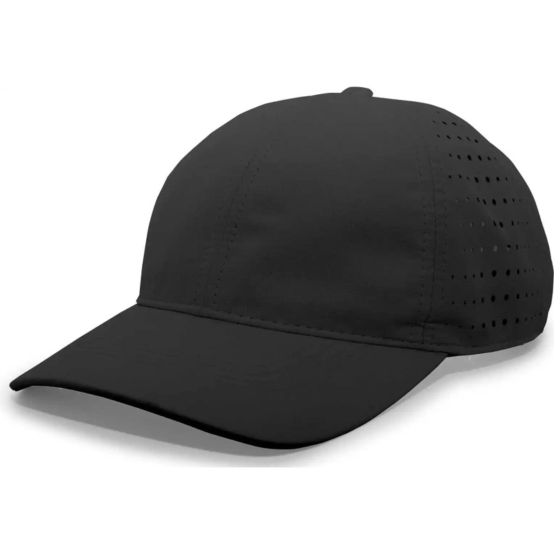 Pacific Headwear 425L Lite Series Perforated Cap – Black