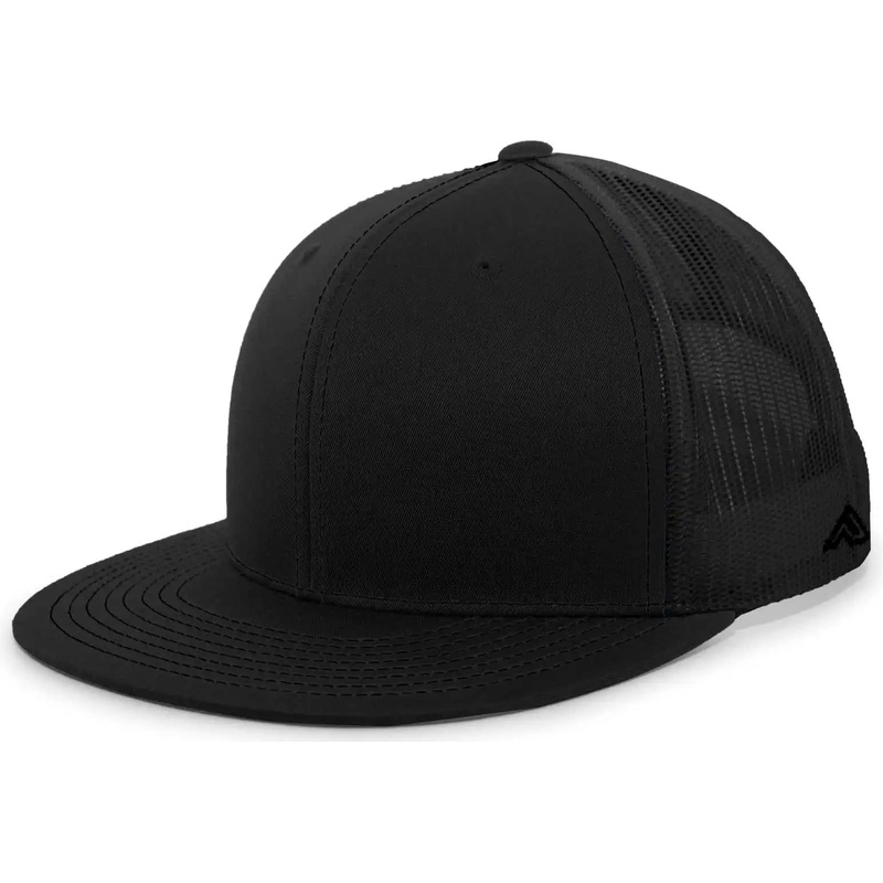 Pacific Headwear 4D3 D-Series Trucker Snapback Cap – Black