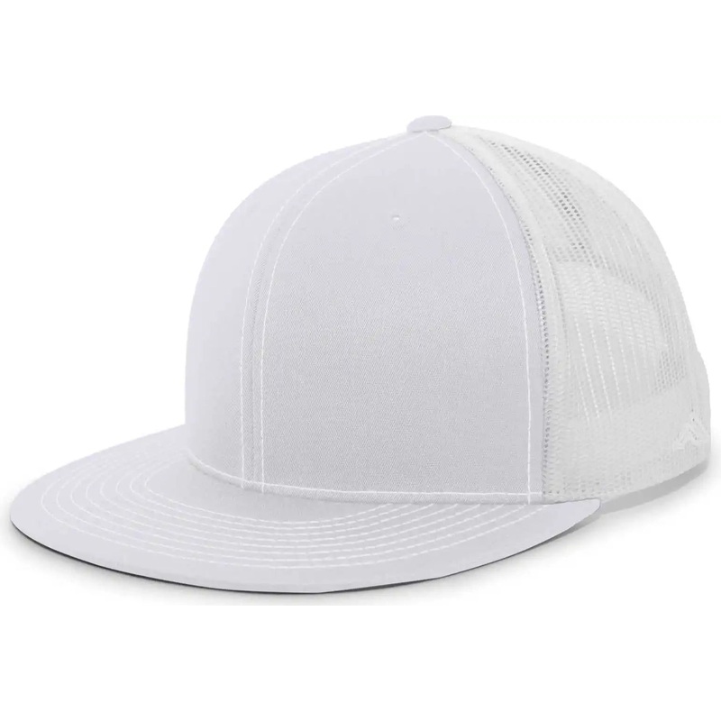 Pacific Headwear 4D3 D-Series Trucker Snapback Cap – Silver