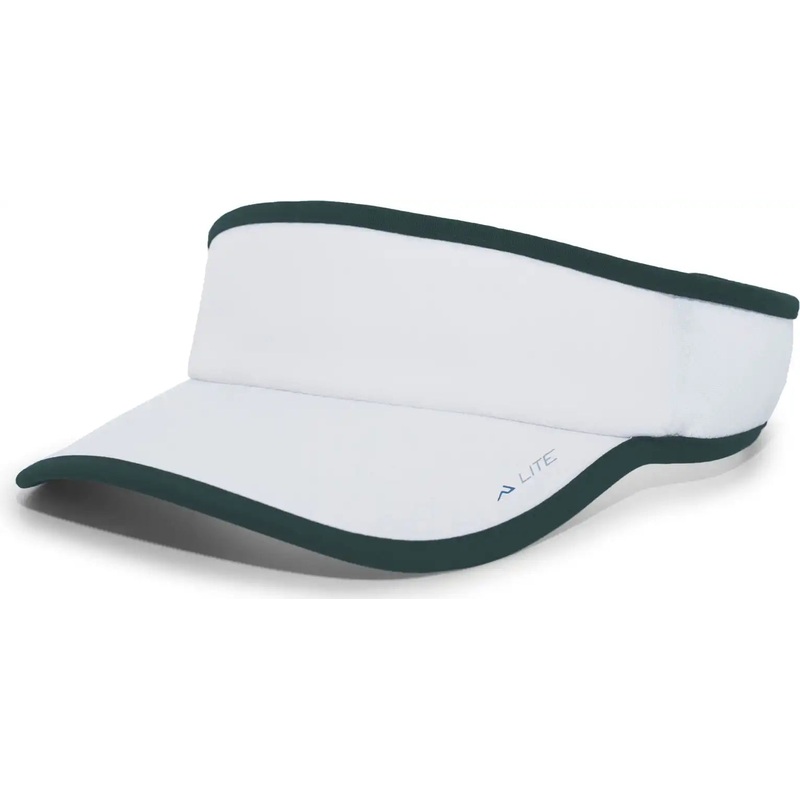 Pacific Headwear 510V Lite Series All-Sport Active Visor – White Dark Green