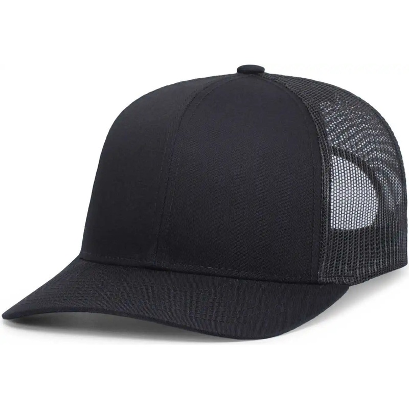 Pacific Headwear P113 Eco Trucker Snapback – Black
