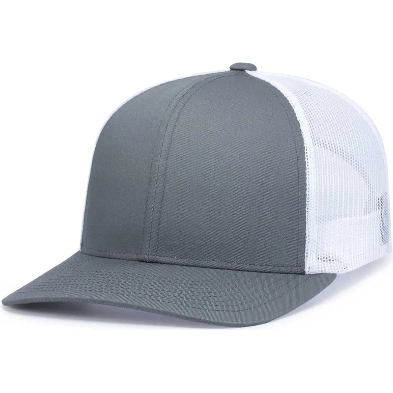 Pacific Headwear P113 Eco Trucker Snapback – Graphite White Graphite