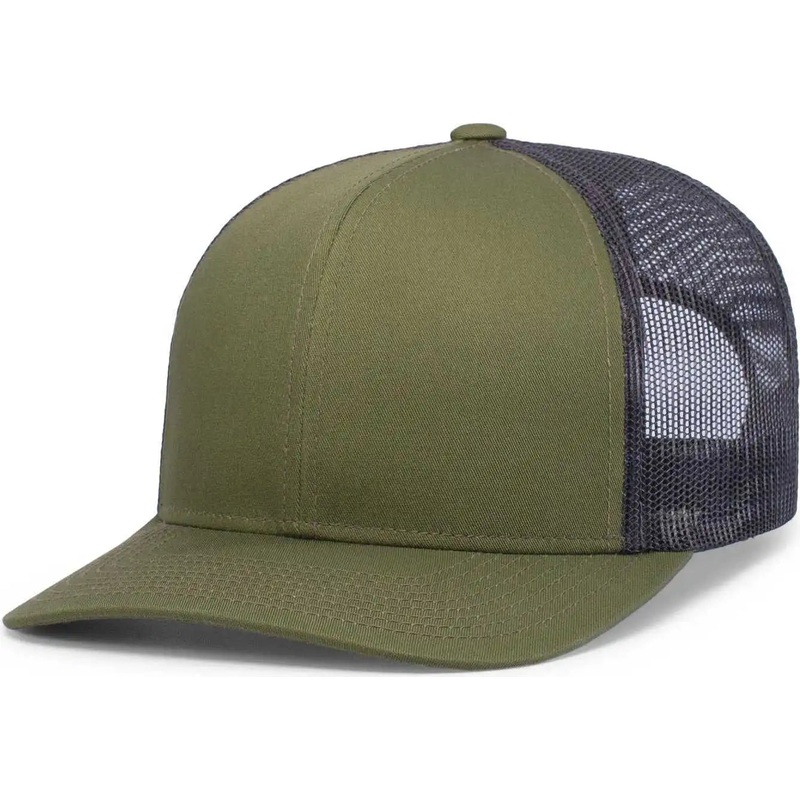 Pacific Headwear P113 Eco Trucker Snapback – Moss Lt Charcoal Moss