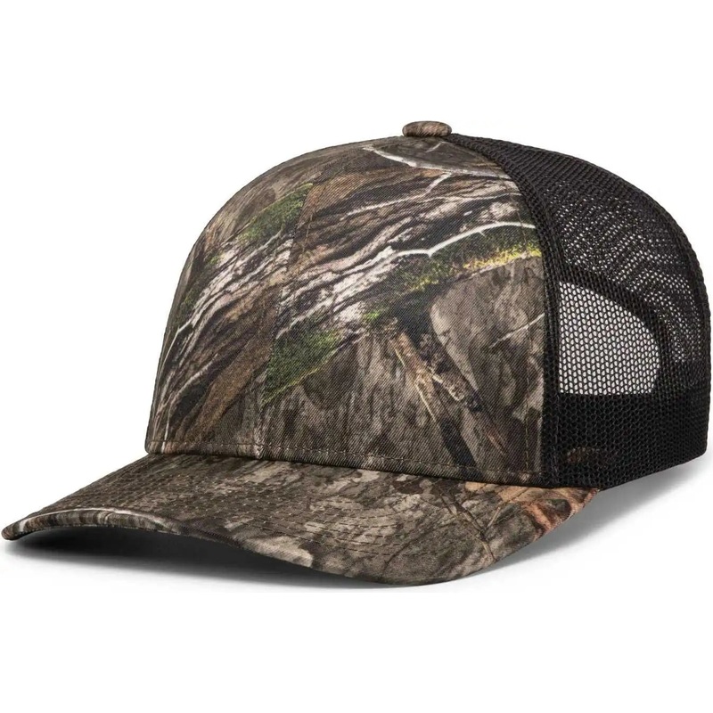 Pacific Headwear 108C Camo Snapback Trucker Cap – Country Dna Lt Charcoal Country Dna