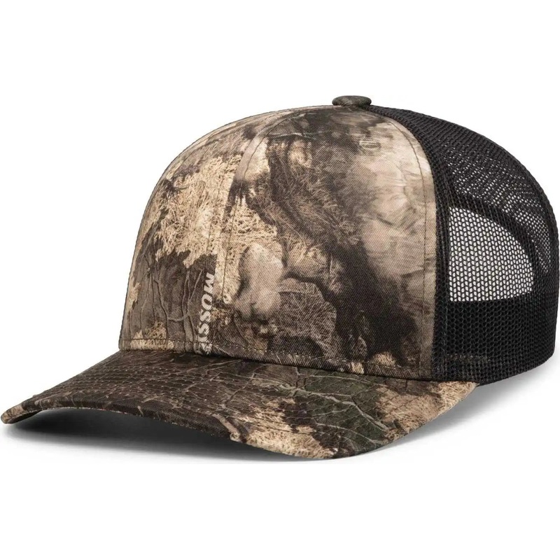 Pacific Headwear 108C Camo Snapback Trucker Cap – Terra Bayou Light Charcoal Terra Bayou