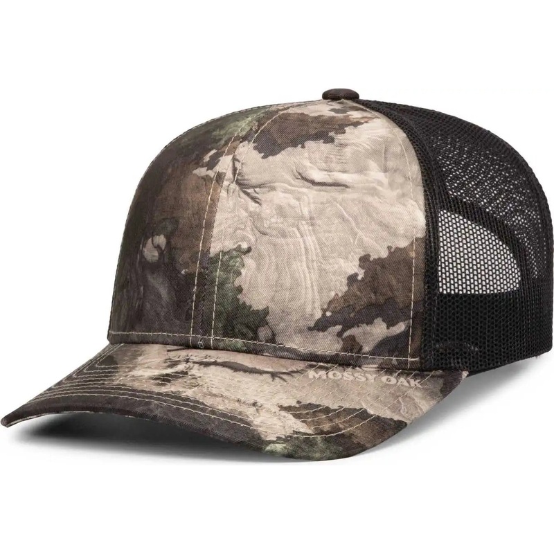 Pacific Headwear 108C Camo Snapback Trucker Cap – Terra Gila Light Charcoal Terra Gila