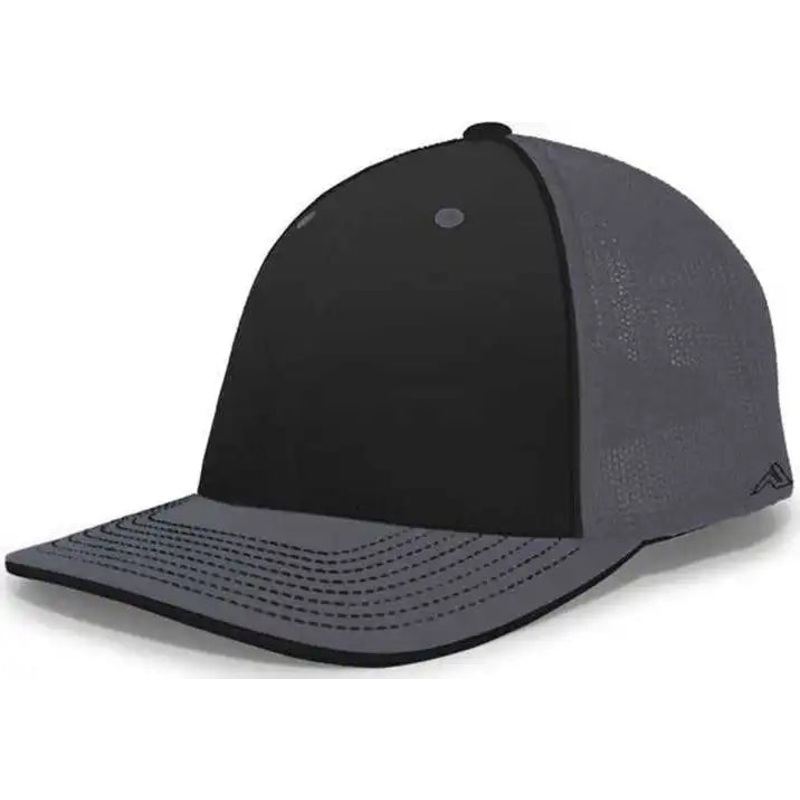 Pacific Headwear 404F Trucker Flexfit Cap – Black Graphite Graphite