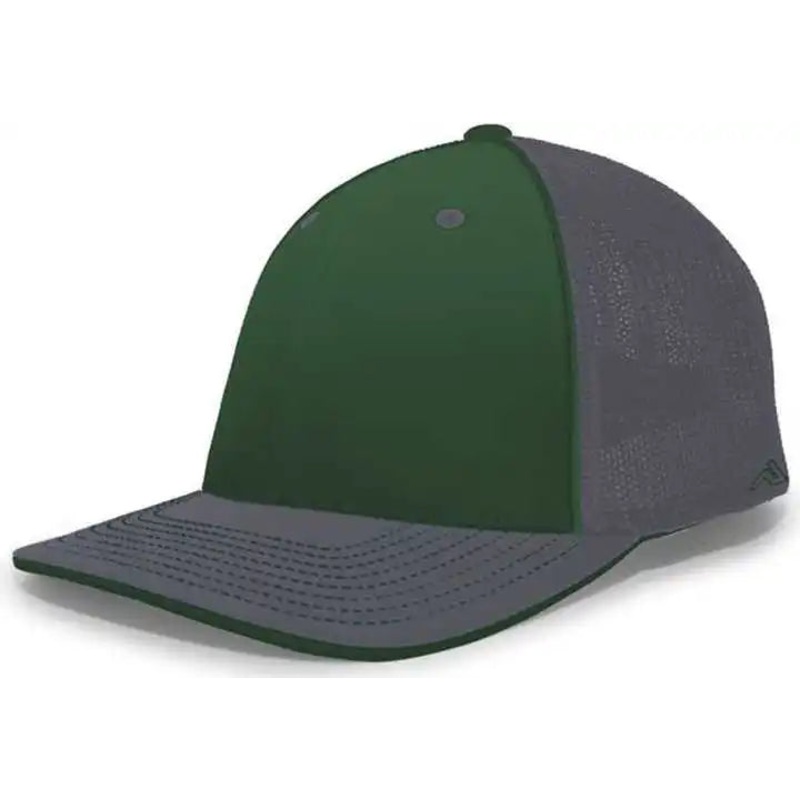 Pacific Headwear 404F Trucker Flexfit Cap – Dark Green Graphite Graphite