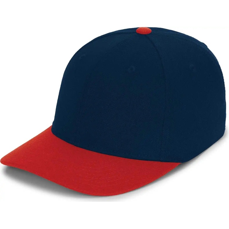 Pacific Headwear P821 Pro Wool Pacflex Cap – Navy Red
