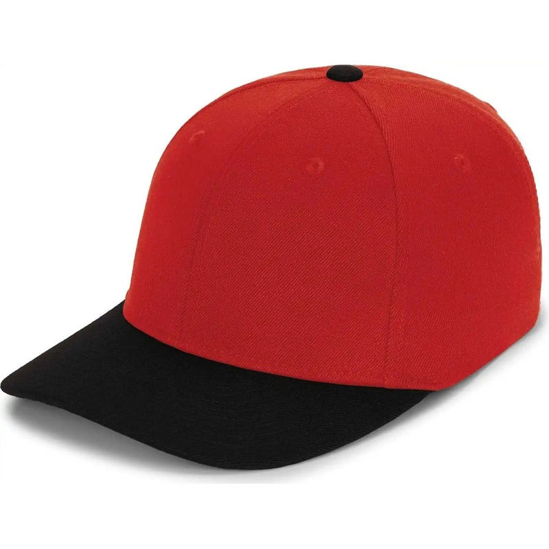 Pacific Headwear P821 Pro Wool Pacflex Cap – Red Black