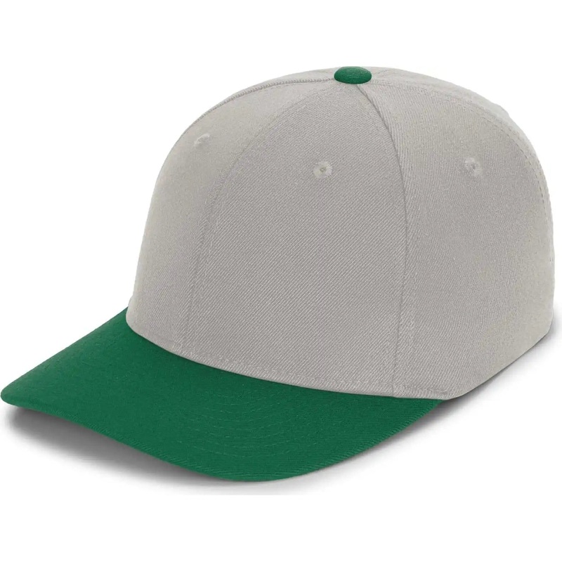 Pacific Headwear P821 Pro Wool Pacflex Cap – Silver Dark Green