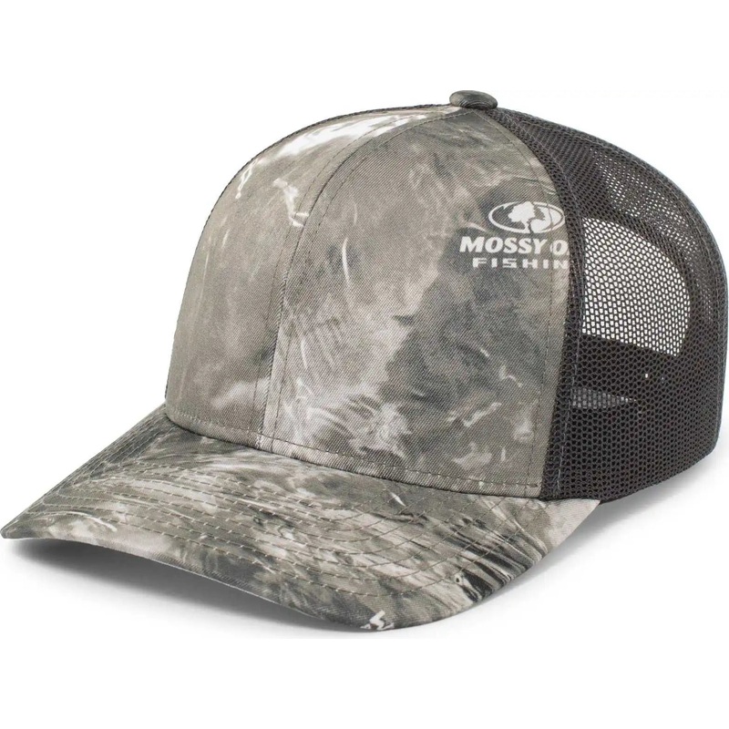 Pacific Headwear 107C Mossy Oak Trucker Snapback – Wakeform Gale Lt Charcoal