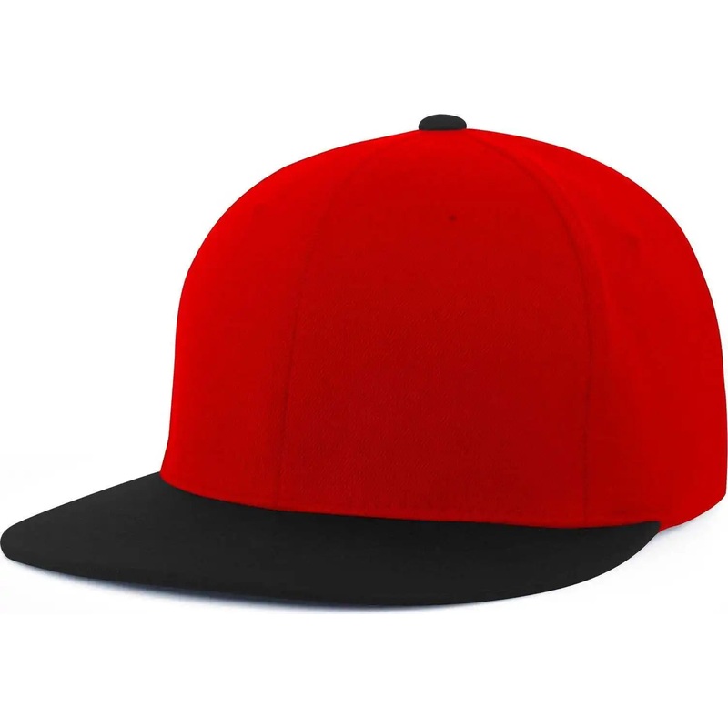 Pacific Headwear Es811 Premium A/C???????? Performance Flexfit Cap – Red Black
