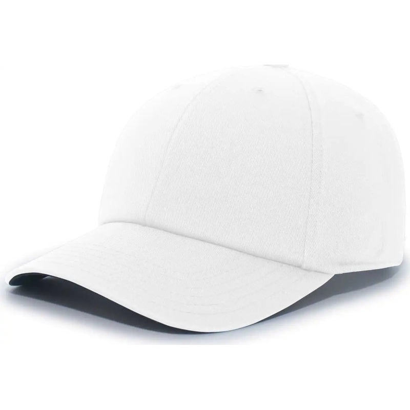 Pacific Headwear P200 Hybrid Cotton Dad Cap – White