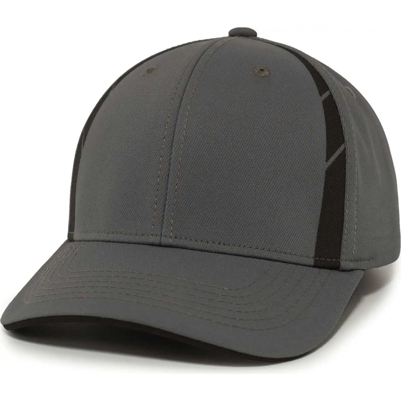 Pacific Headwear P303 Coolcore Sideline Snapback Cap – Graphite Black