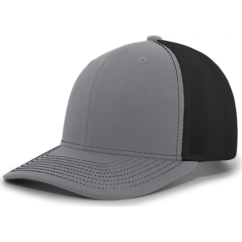 Pacific Headwear P365 Air Mesh Sideline Cap – Graphite Black Graphite