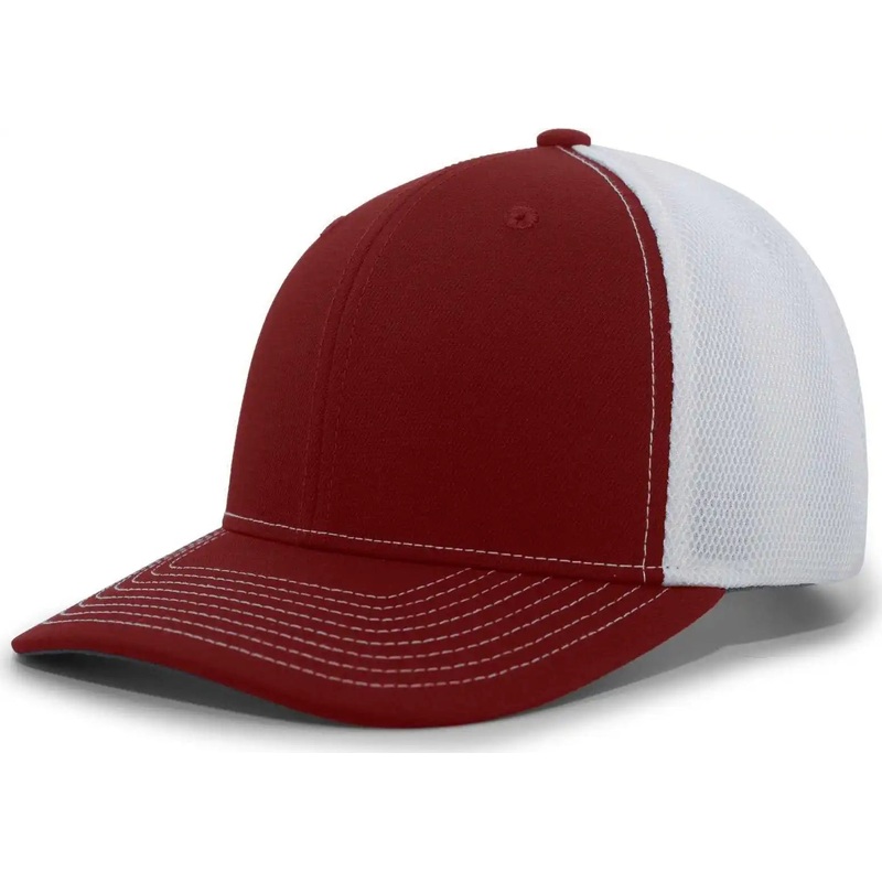 Pacific Headwear P365 Air Mesh Sideline Cap – Maroon White Maroon