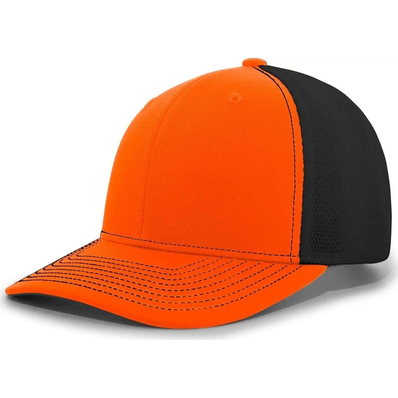 Pacific Headwear P365 Air Mesh Sideline Cap – Orange Black Orange