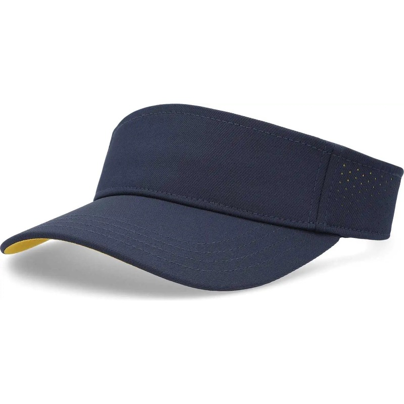 Pacific Headwear P500 Perforated Coolcore Visor – Navy Gold