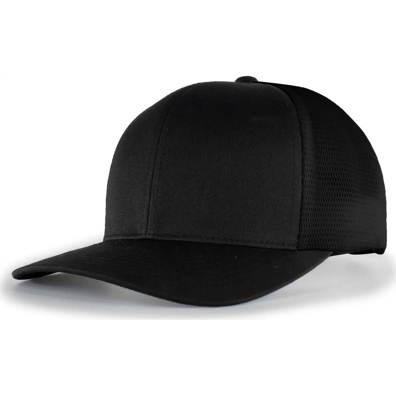Pacific Headwear 110F Trucker Flexfit Snapback Cap – Black