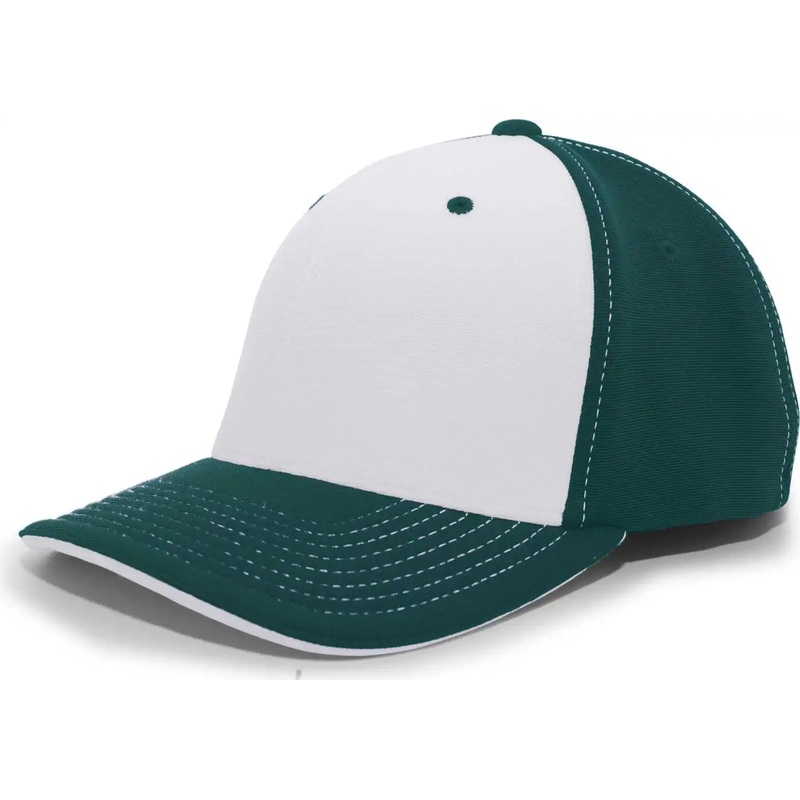 Pacific Headwear 398F M2 Performance Flexfit Cap – Dark Green Silver
