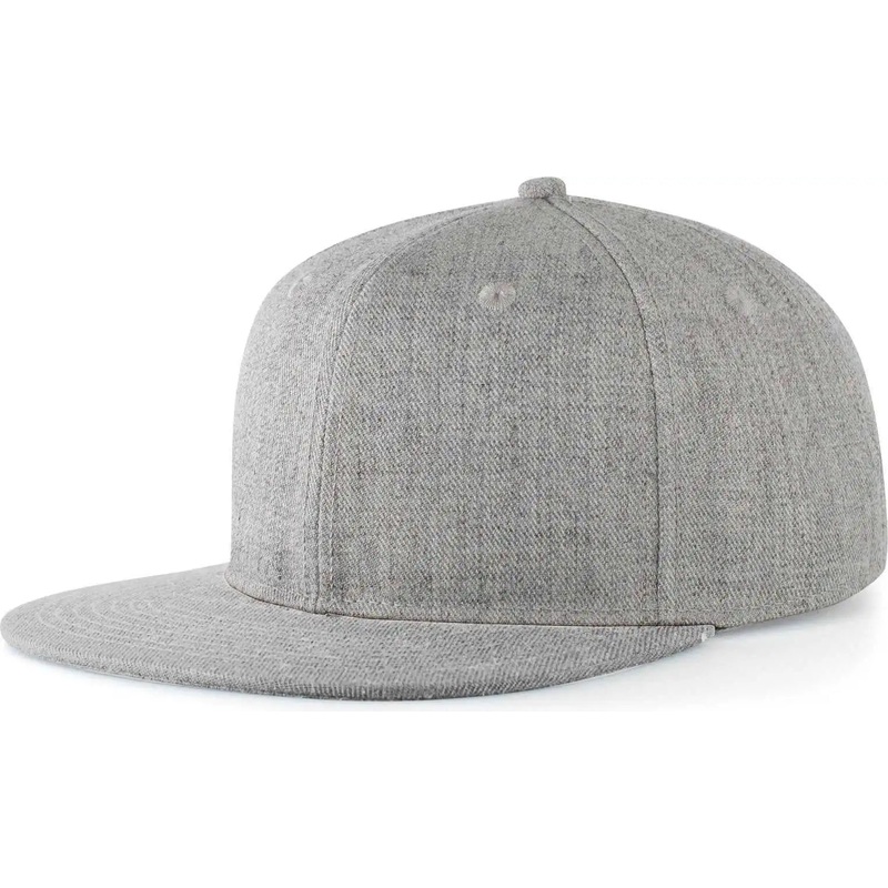Pacific Headwear 750 Wool Heather Snapback Cap – Light Heather