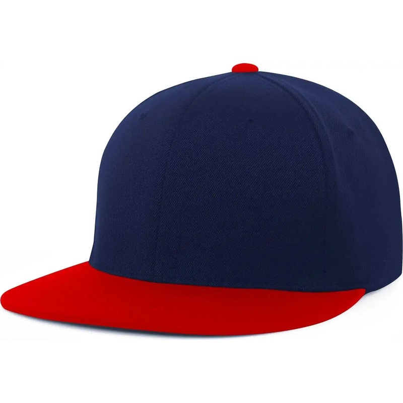 Pacific Headwear Es811 Premium A/C???????? Performance Flexfit Cap – Navy Red