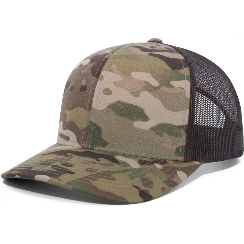 Pacific Headwear M08 MultiCam Snapback Trucker Cap – Multicam Original Brown