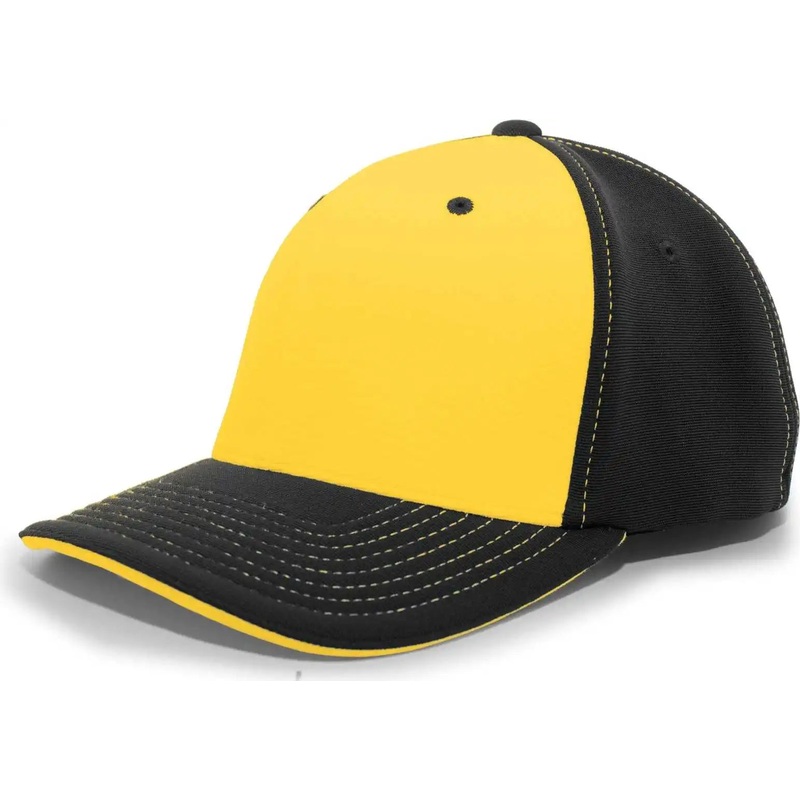 Pacific Headwear 398F M2 Performance Flexfit Cap – Black Gold
