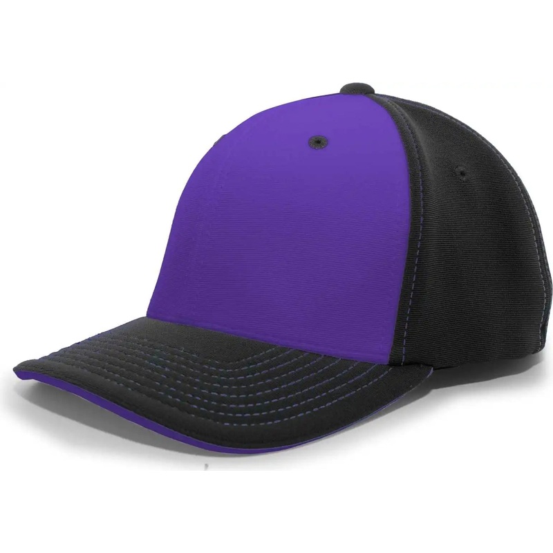 Pacific Headwear 398F M2 Performance Flexfit Cap – Black Purple