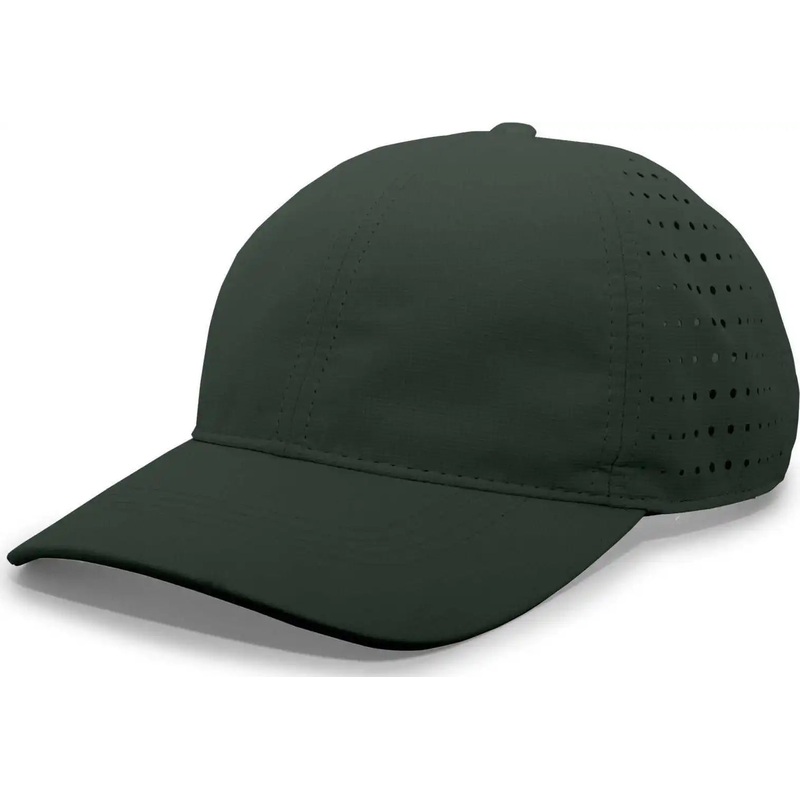 Pacific Headwear 425L Light-Weight Perforated Hook-and-Loop Cap – Dark Green