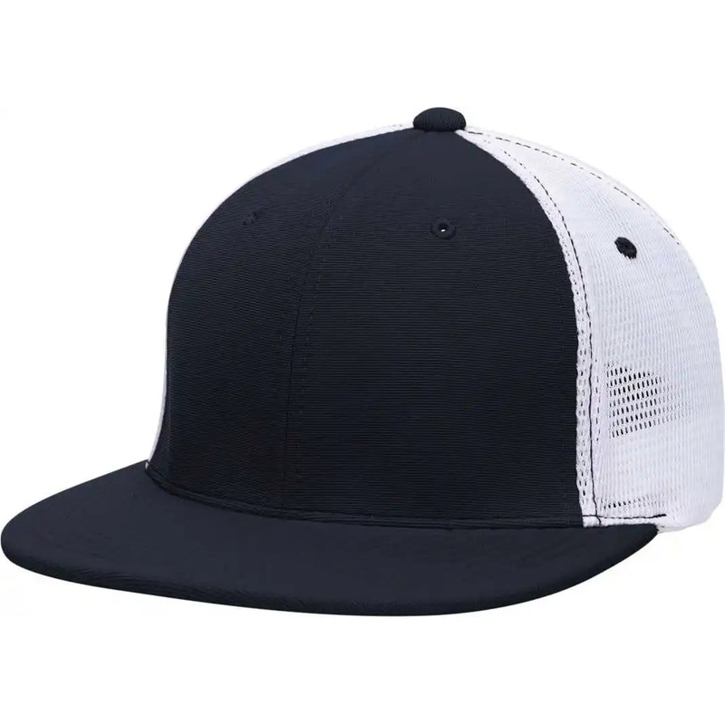 Pacific Headwear ES341 Premium M2 Performance Trucker Flexfit Cap – Navy White