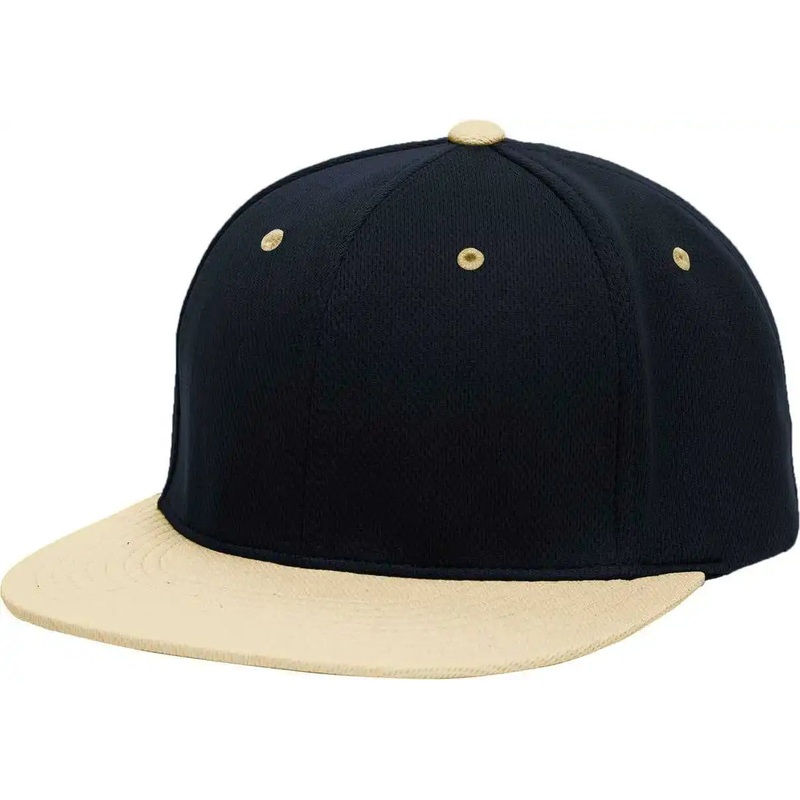 Pacific Headwear ES342 Premium M2 Performance Trucker Flexfit Cap – Navy Vegas Gold
