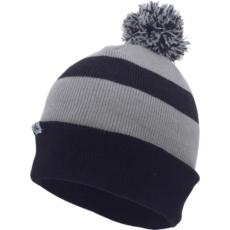 Pacific Headwear 641K Pom-Pom Cuff Beanie – Navy Silver Navy