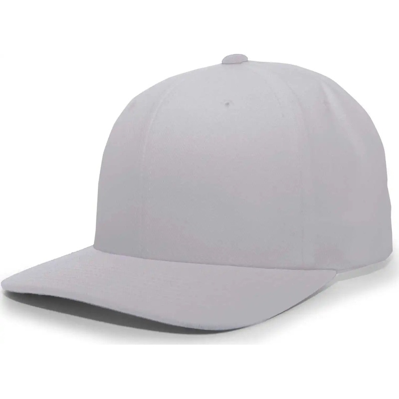 Pacific Headwear 705W Pro-Wool Hook-and-Loop Cap – Silver