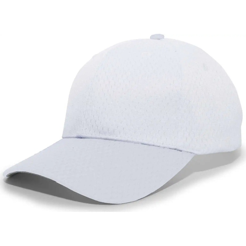 Pacific Headwear 805M Coolport Mesh Hook-and-Loop Cap – White