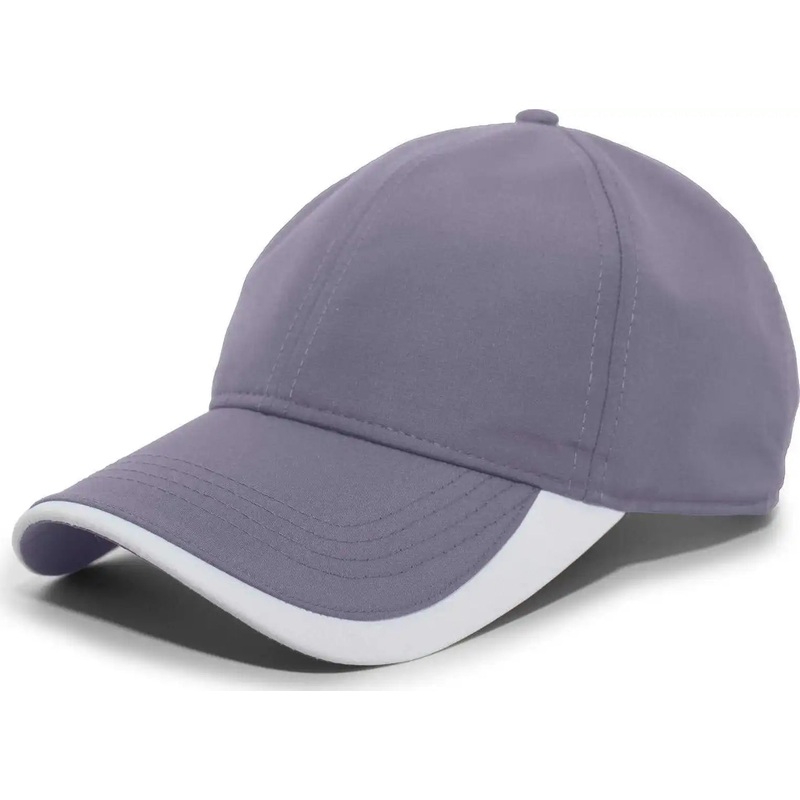 Pacific Headwear 424L Active Cap Hook-and-Loop Cap – Graphite White