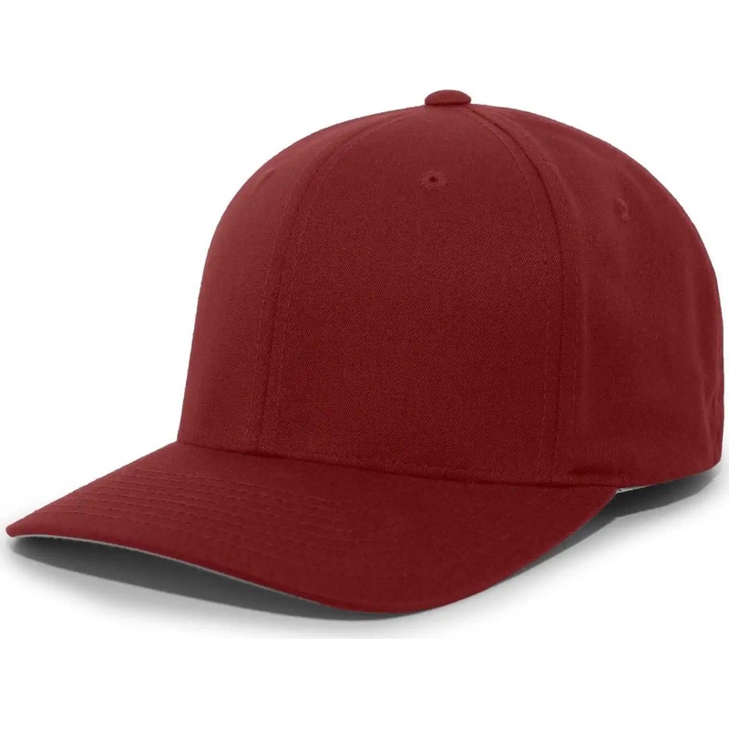Pacific Headwear 430C Cotton-Poly Flexfit Cap – Maroon