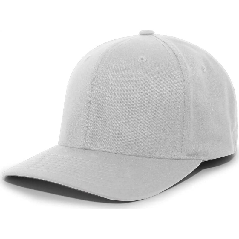 Pacific Headwear 430C Cotton-Poly Flexfit Cap – Silver