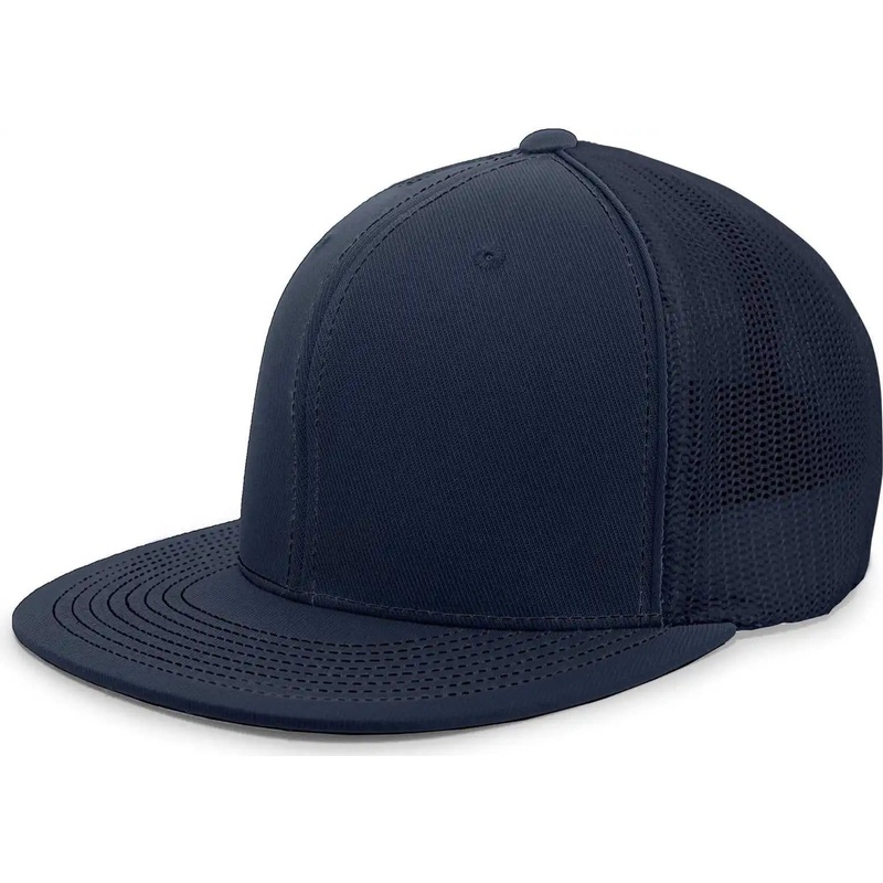 Pacific Headwear 4D5 D-Series Trucker Flexfit Cap – Navy Navy
