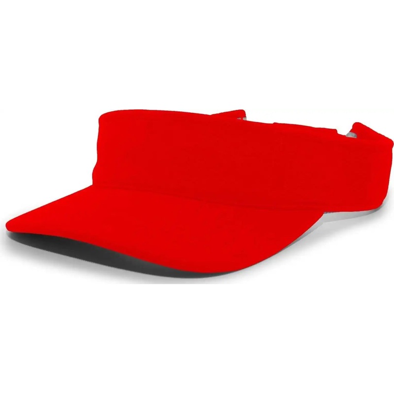 Pacific Headwear 598V M2 Performance Hook-and-Loop Visor – Red