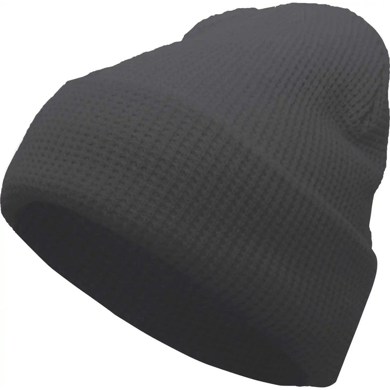 Pacific Headwear 627K Waffle Knit Cuff Beanie – Graphite