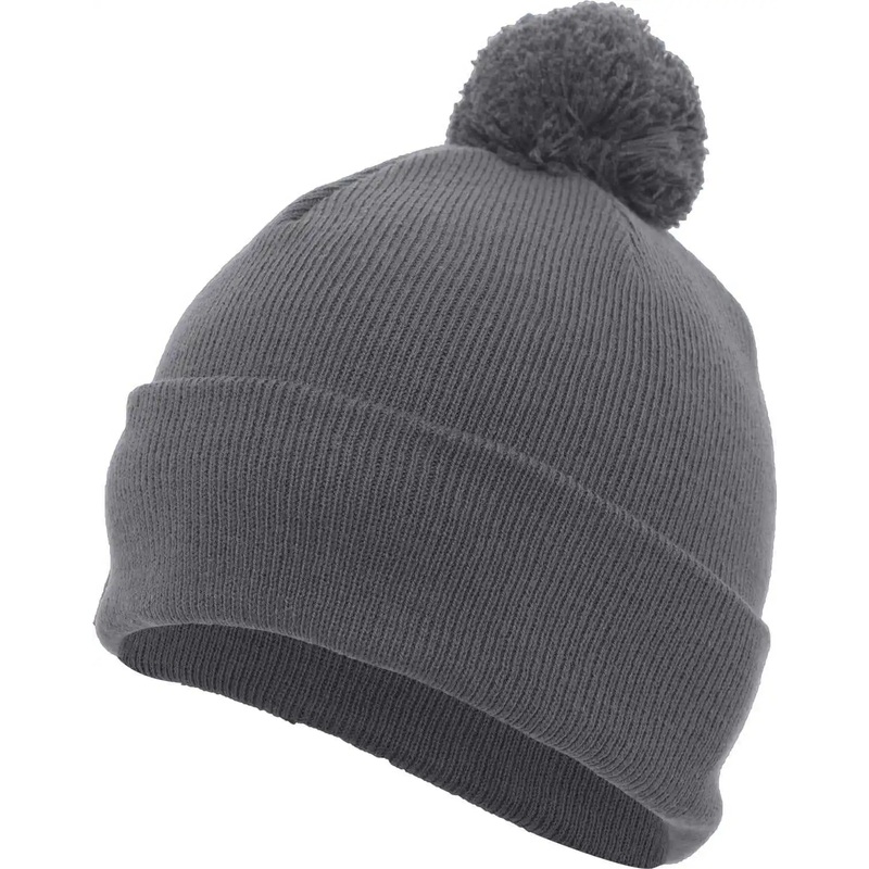 Pacific Headwear 641K Pom-Pom Cuff Beanie – Graphite