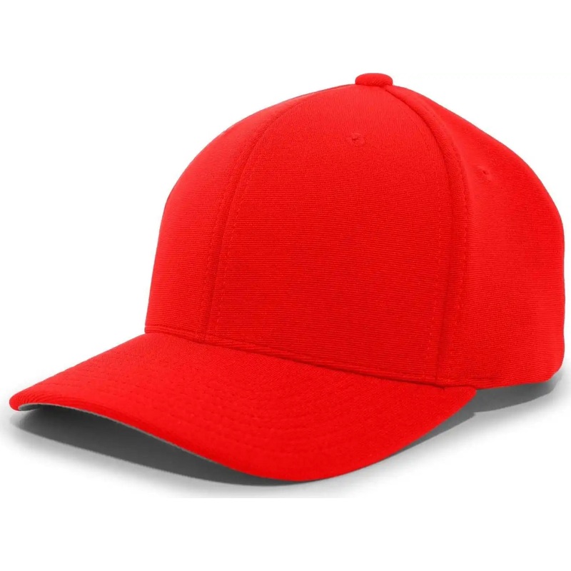 Pacific Headwear 298M M2 Performance Hook-and-Loop Cap – Red