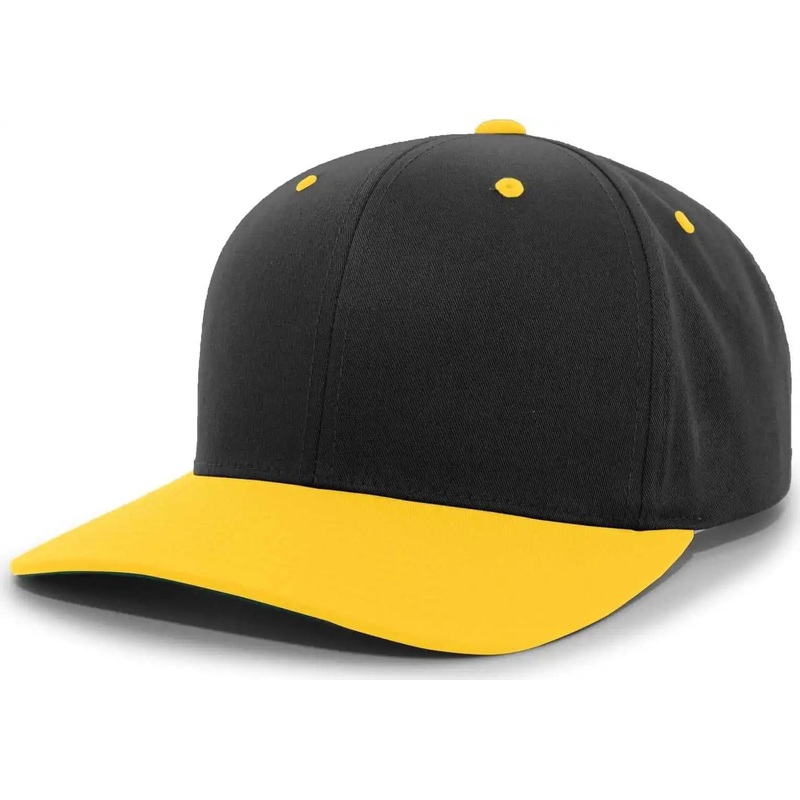 Pacific Headwear 302C Cotton Blend Hook-and-Loop Cap – Black Gold
