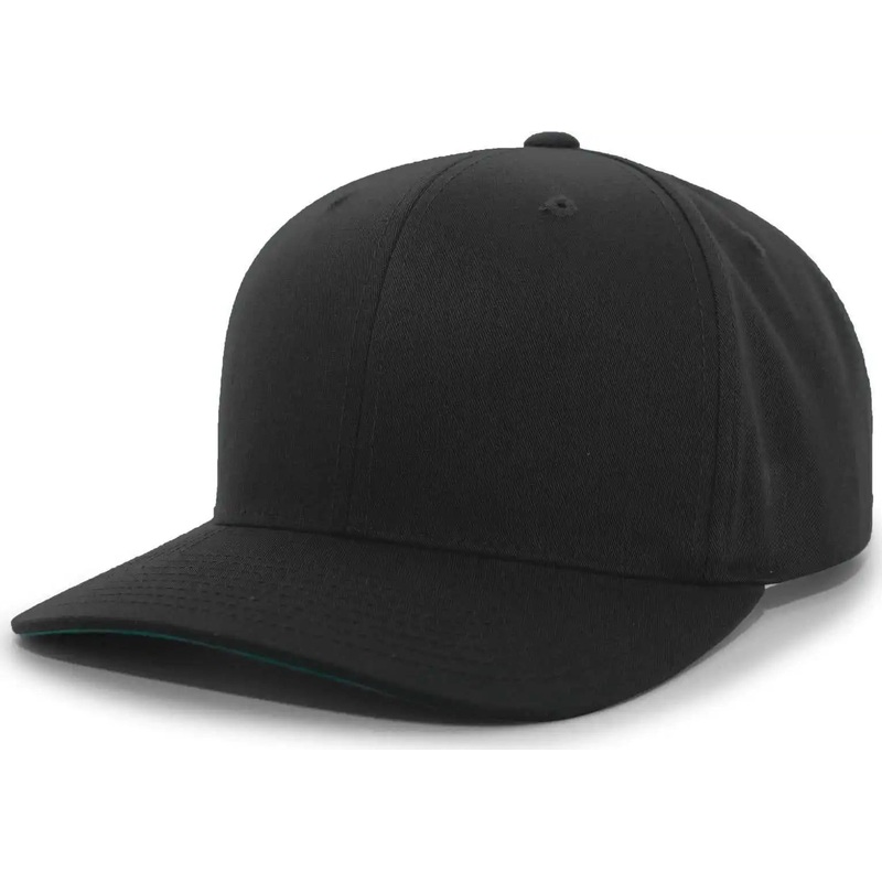 Pacific Headwear 302C Cotton Blend Hook-and-Loop Cap – Black