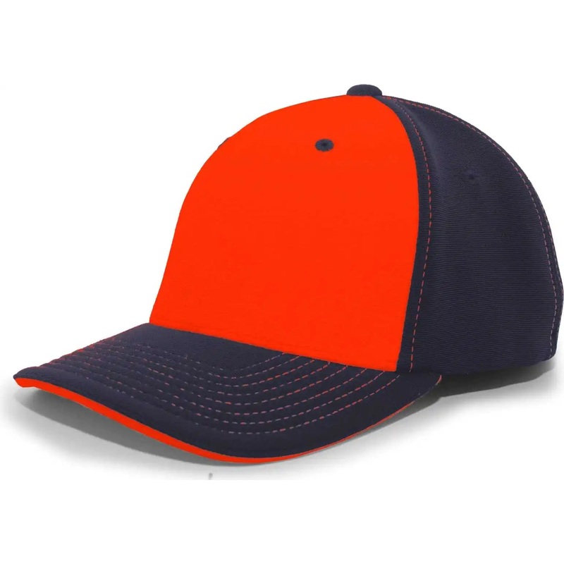Pacific Headwear 398F M2 Performance Flexfit Cap – Navy Orange