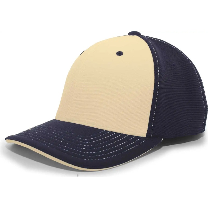 Pacific Headwear 398F M2 Performance Flexfit Cap – Navy Vegas Gold